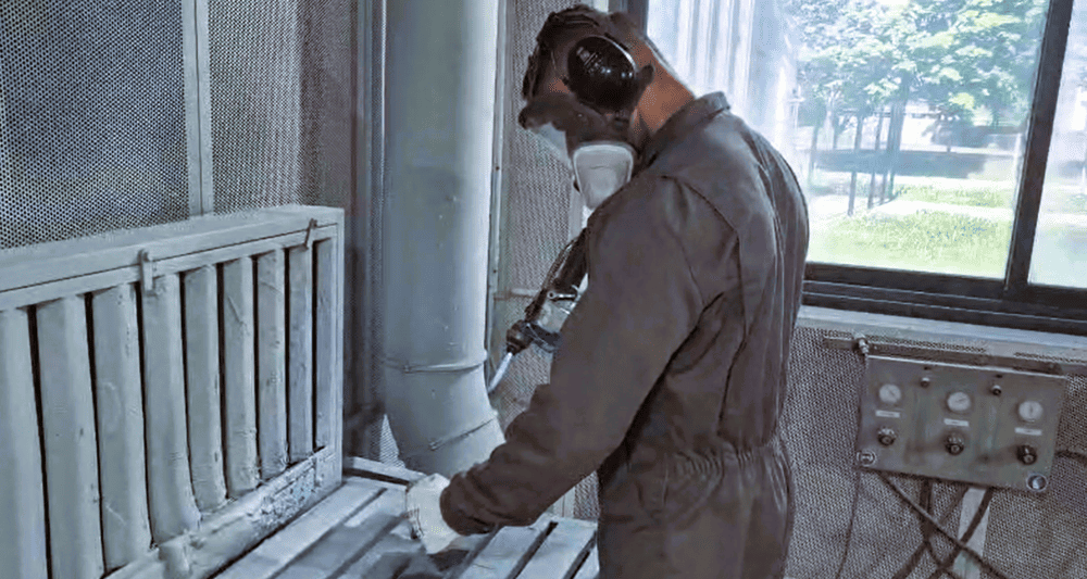 Projection métallisation zinc aluminium