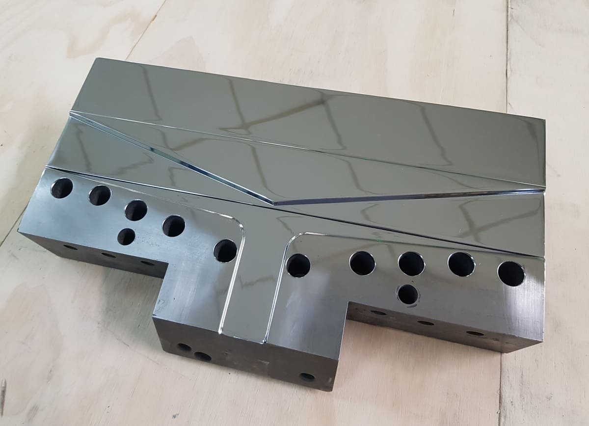 Polissage filiere plate extrusion die flat