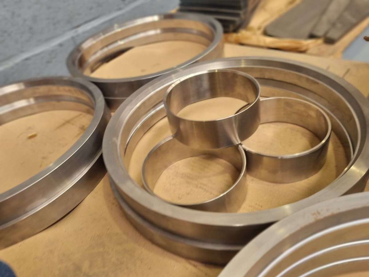 Usinage bague de joint couronne inox 304L